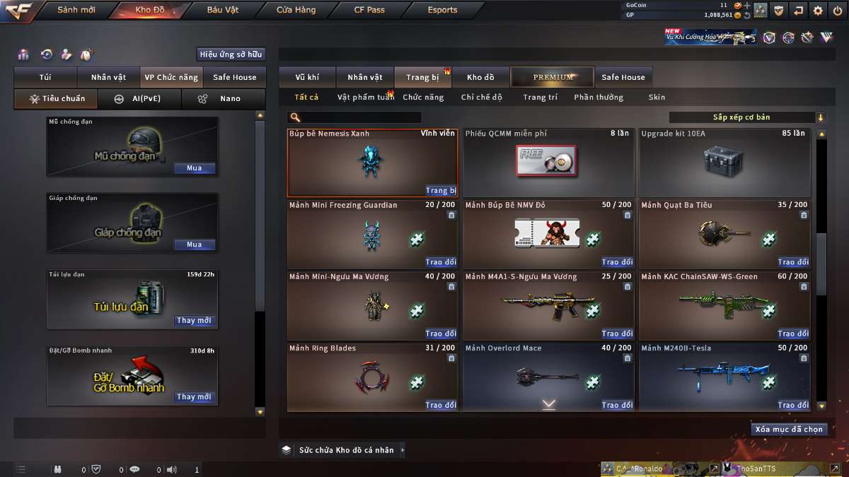 shop acc cf uy tin gia re